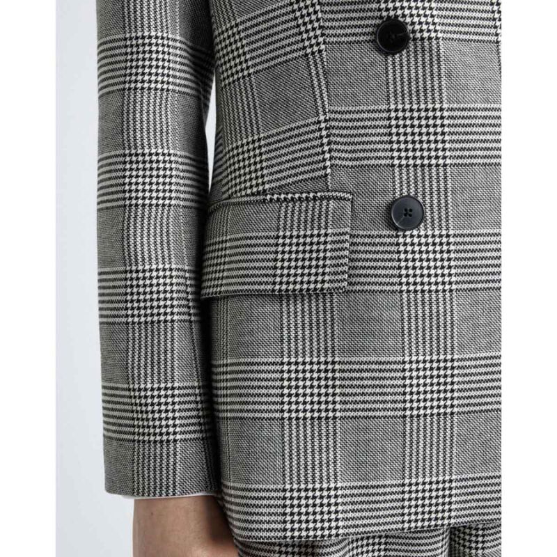 Cue European Houndstooth Check Blazer image number 2
